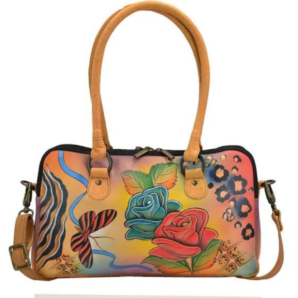 ANNA BY ANUSCHKA. Multi Compartment Satchel, new.